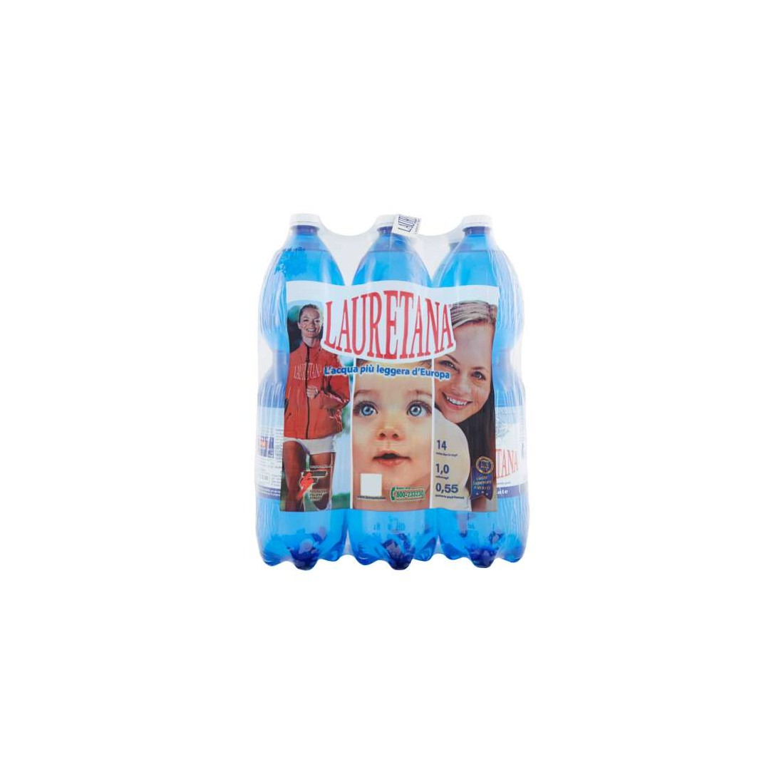 20+3 omaggio di acqua Lauretana 1,5 L x 6 bt naturale in plastica PET