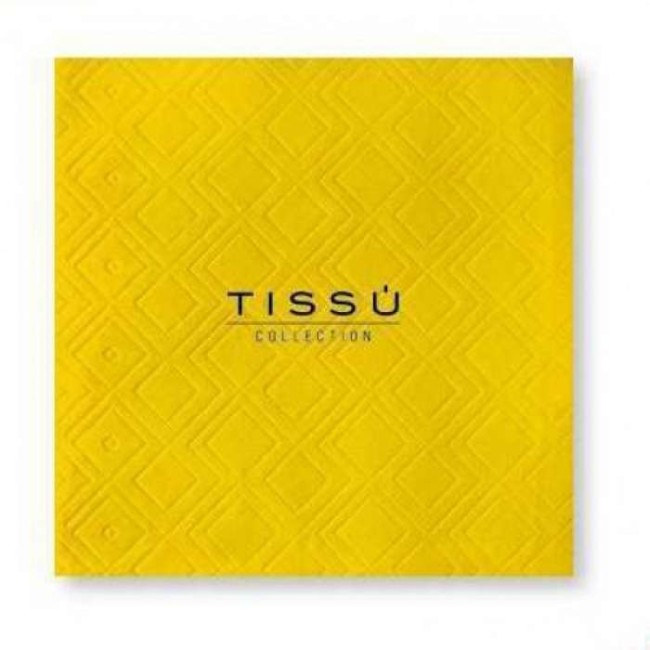 TOVAGLIOLI CARTA COLORATI 38 X 38 2 VELI TISSU' PZ.40 CADAUNO  YELLOW