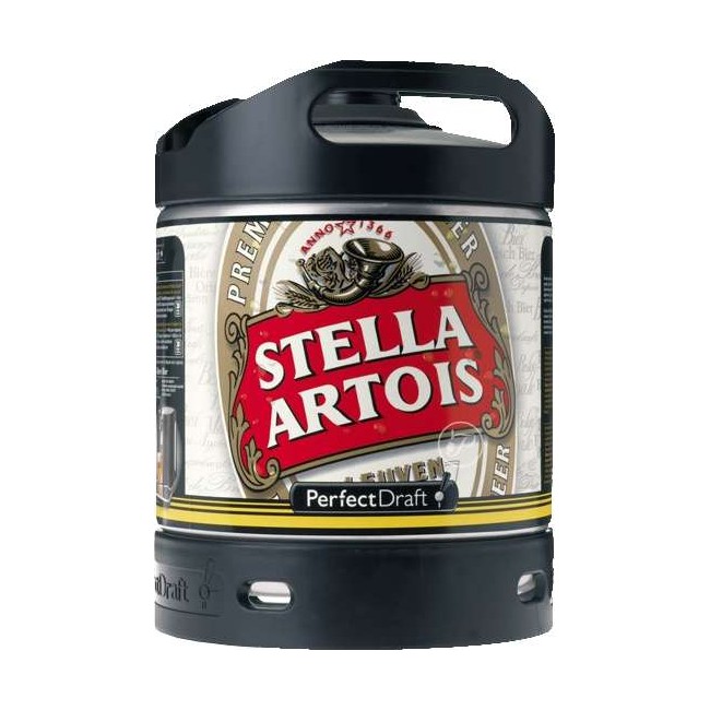 BIRRA STELLA ARTOIS FUSTO LT.6 PER IMPIANTO SPINA PERFECT FRAFT PHILIPS KIT 1 FUSTO