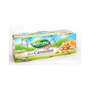 VALFRUTTA TRIS  FAGIOLI CANNELLINI IN LATTINA GR.400