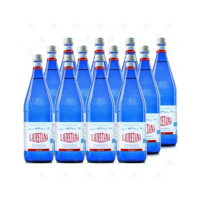 ACQUA LAURETANA IN VETRO CASSA DA 12 BOTTIGLIE LT.1 NATURALE