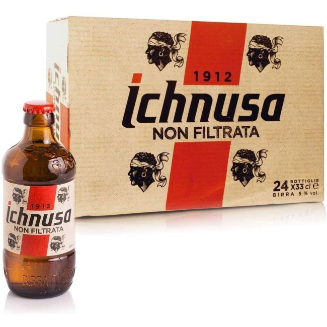 BIRRA ICHNUSA SARDA NON FILTRATA CL.33  X 24 BOTTIGLIE