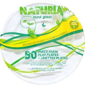 PIATTI PIANI NATURIA BIO X 50 PZ.