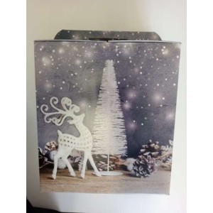 SCATOLA cartone CONFEZIONE natalizia BLUWINTER 30.5x23 h34