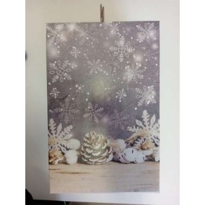 SCATOLA cartone CONFEZIONE natalizia BLUWINTER 30.5x23 h34 2