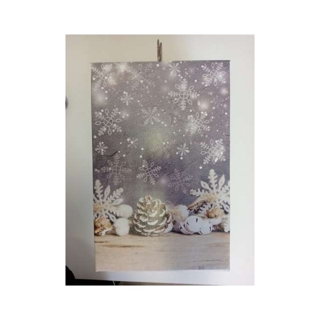 SCATOLA cartone CONFEZIONE natalizia BLUWINTER 30.5x23 h34