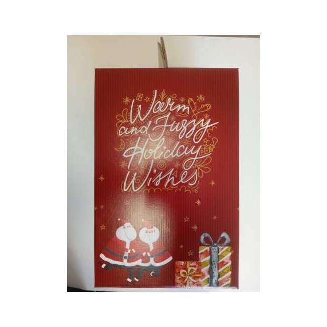 SCATOLA cartone CONFEZIONE natalizia DEARSANTA 30.5x23 h34