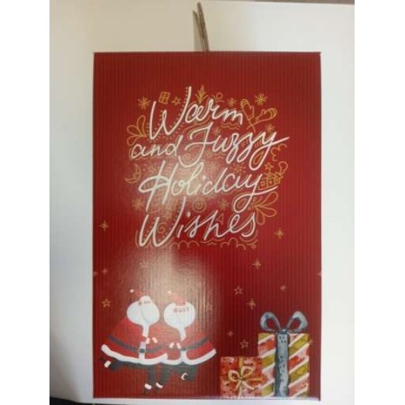 SCATOLA cartone CONFEZIONE natalizia DEARSANTA 30.5x23 h34