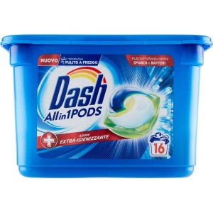 DASH PODS ALL IN 1 16 PZ EXTRA IGIENIZZANTE
