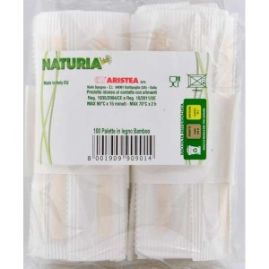 NATURIA BIO PALETTE IN LEGNO BAMBOO  X 100 PZ.
