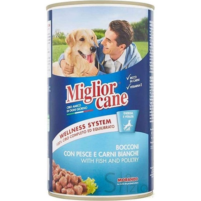 MIGLIORCANE BOCCONCINI PESCE E CARNI BIANCHE KG 1,25