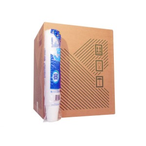 BICCHIERI PLASTICA CC80 X PZ.100 X FILA   BIANCHI