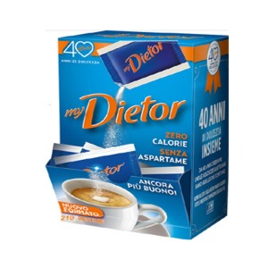 ZUCCHERO IN BUSTINA DIETOR 210 BUSTINE DISPENSER