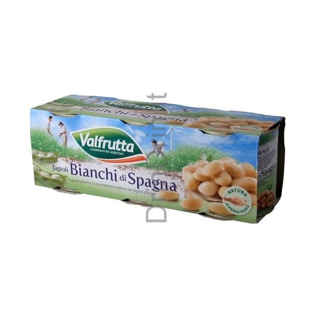 VALFRUTTA TRIS  FAGIOLI BIANCHI SPAGNA IN LATTINA GR.400